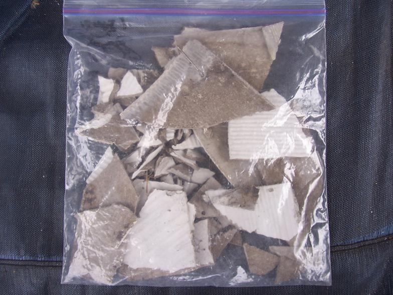 shingles siding debris