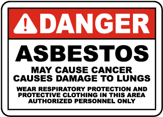 asbestos warning